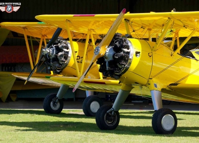 Tiger Moth World biplanes ready for take off at Torquay